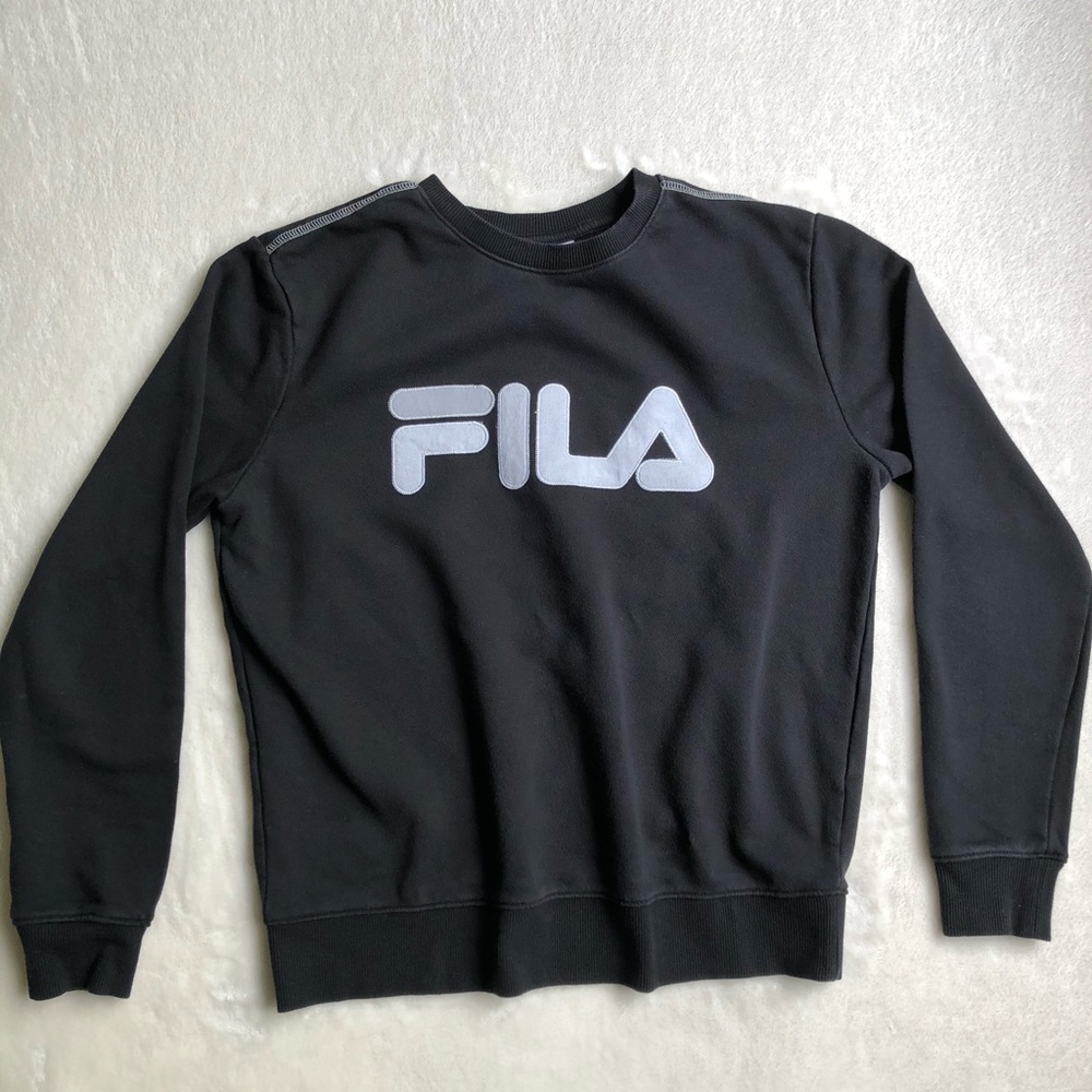 Fila Black Crew Neck Sweatshirt